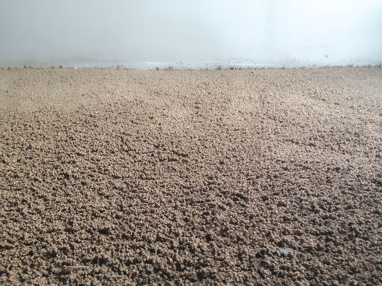 Verarbeitete Fläche mit IsoPlus Binder